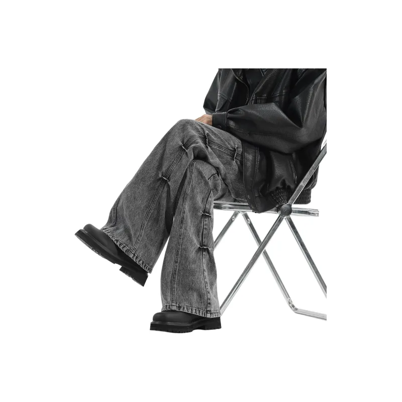 JIMI&JONS Jeans Unisex Black Gray-2