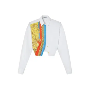 VERSACE Crop Tops Women's White