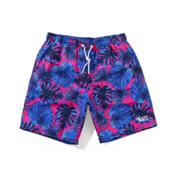 GAILANG Beach Shorts Men's Blue Pink Floral