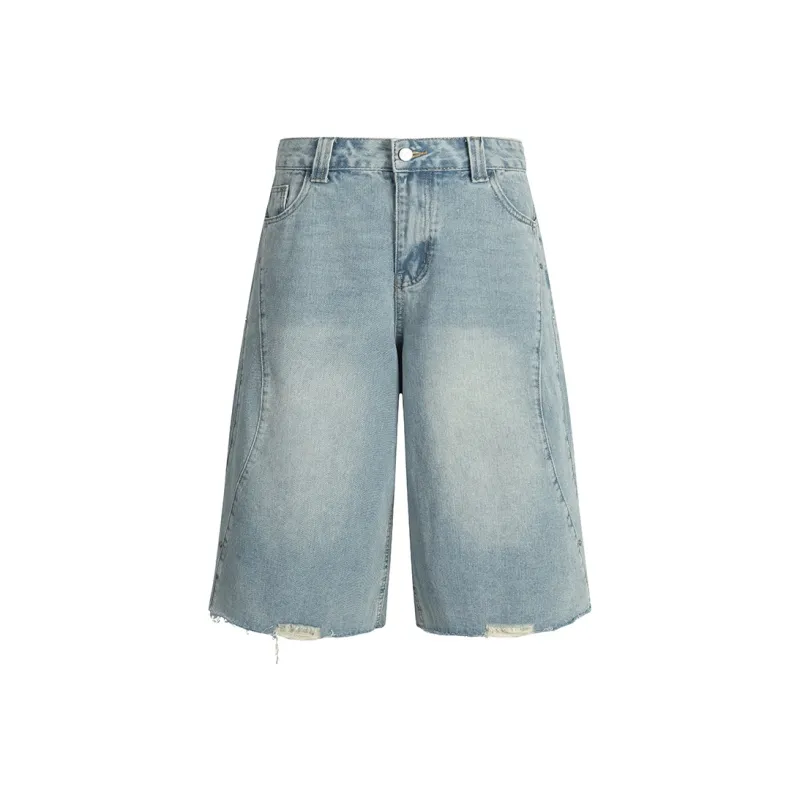 SWAMP AREA Denim Shorts Unisex-5