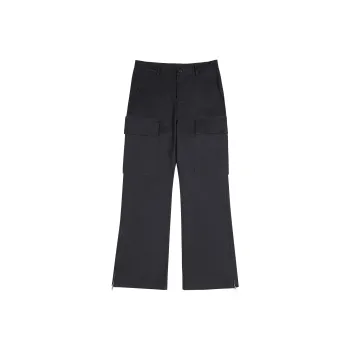 Atry Spring And Fall Season Casual Pants National Trendy Design Versatile Loose Fit 100% Cotton Pants Men's Dark Gray