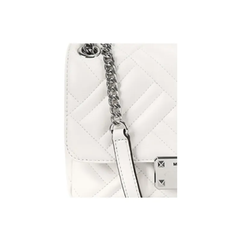 MICHAEL KORS MICHAEL KORS Handbag Collection Petyon Leather Crossbody Bag, Shoulder Bag Women's White-3