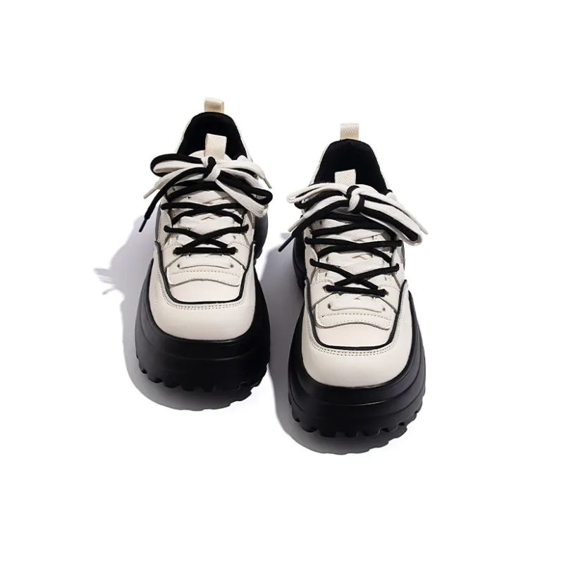 DAPHNE Shock Absorbers With Slip Resistant And Abrasion Resistant Properties Low Top Chunky Sneakers Women's-1