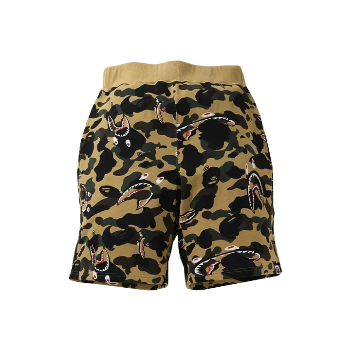 Bape Shark 1st Camo Wide Sweatshort-0