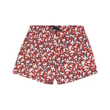 EMPORIO ARMANI Beach Shorts Men's Orange