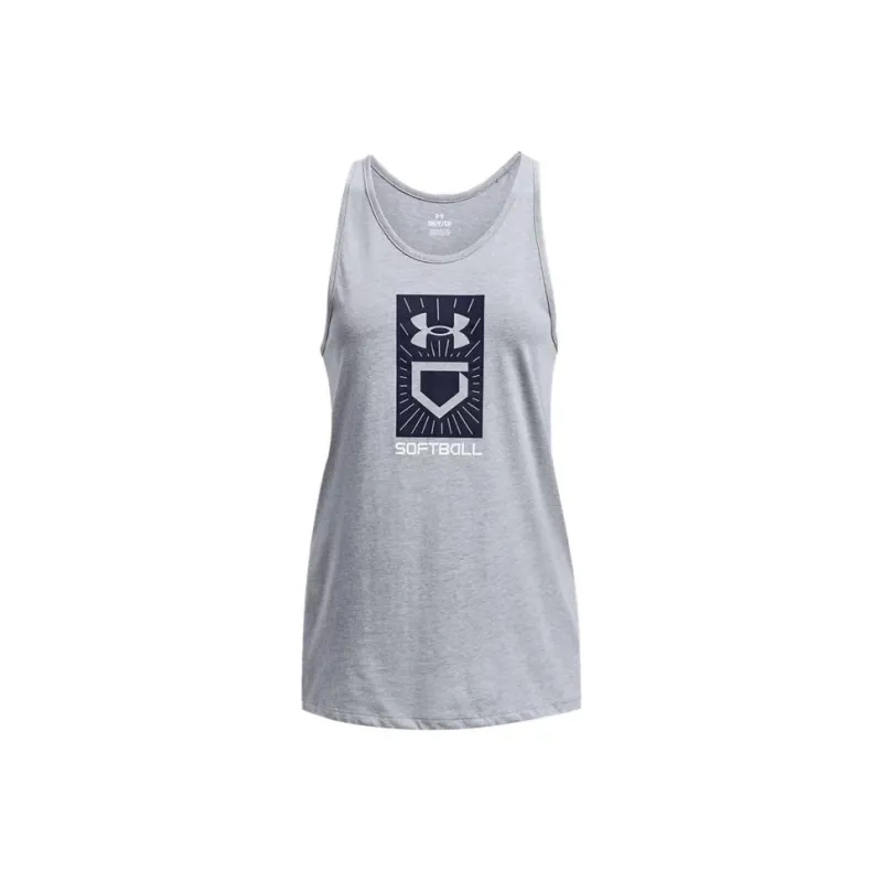 Under Armour Plate Tank Tops Women's Steel Briarwood-0