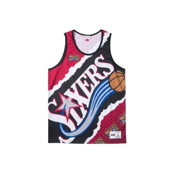 Mitchell & Ness Basketball Jerseys Men's Black Red