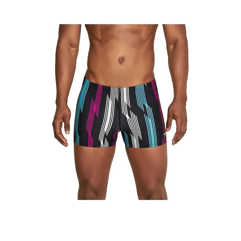 Speedo Hothouse Floral Square Leg Navy Creora Highclo Swimming Shorts Men's-5