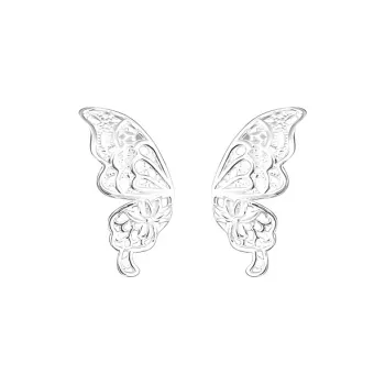 AAJF S999 Fine Silver Stud Earrings Women's