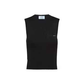 PRADA Tank Tops Women's Black