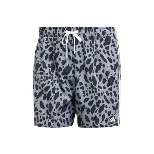 Adidas Free Shipping With AdiClub Essentials 3-Stripes Animal-Print Clx Swim Shorts