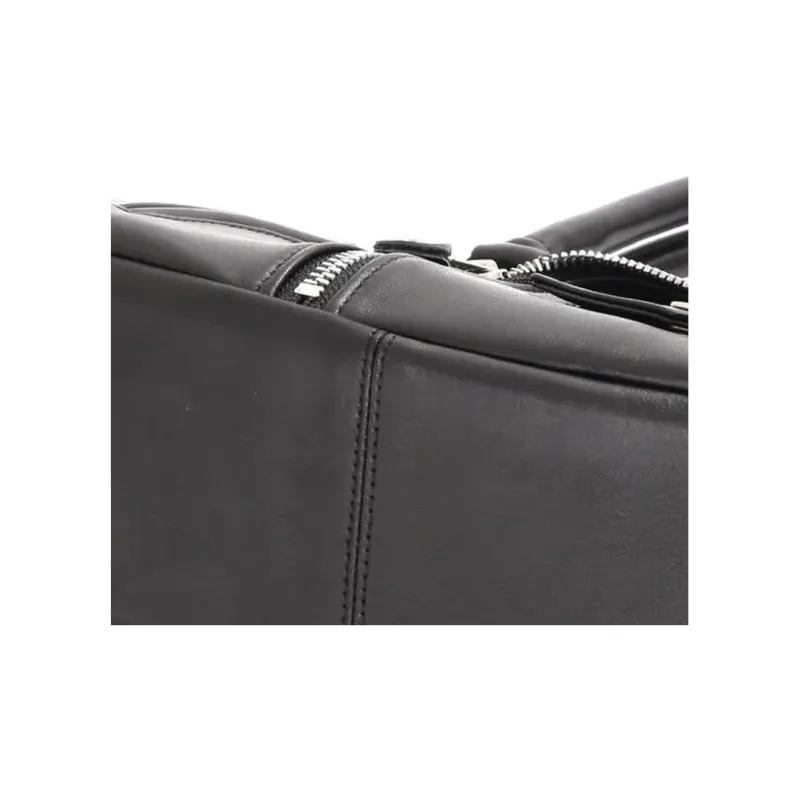 Schott N.Y.C. Cow Leather Tote Bag, Shopping Bag, Handbag Mini Men's Black-6
