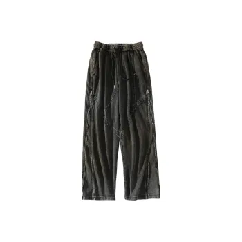A SQUARE ROOT Casual Pants Unisex Black
