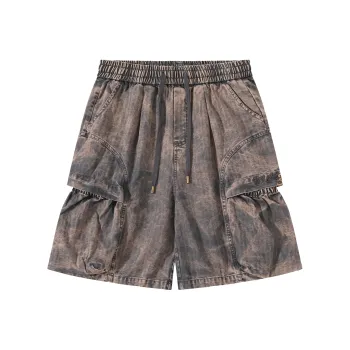 DOH STORE Cargo Shorts Unisex Nostalgic Gray