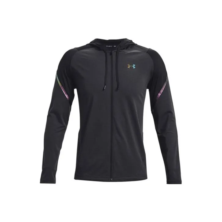 Under Armour Mens RUSH HeatGear Full-Zip Hoodie Black-0