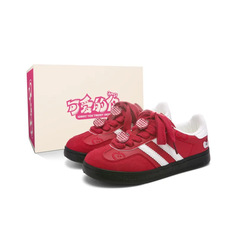 Lovely You Abrasion Resistant Lightweight Slip Resistant Low Top Skateboard Shoes Women's-27