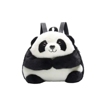 BUBM Velour Backpack Unisex Panda