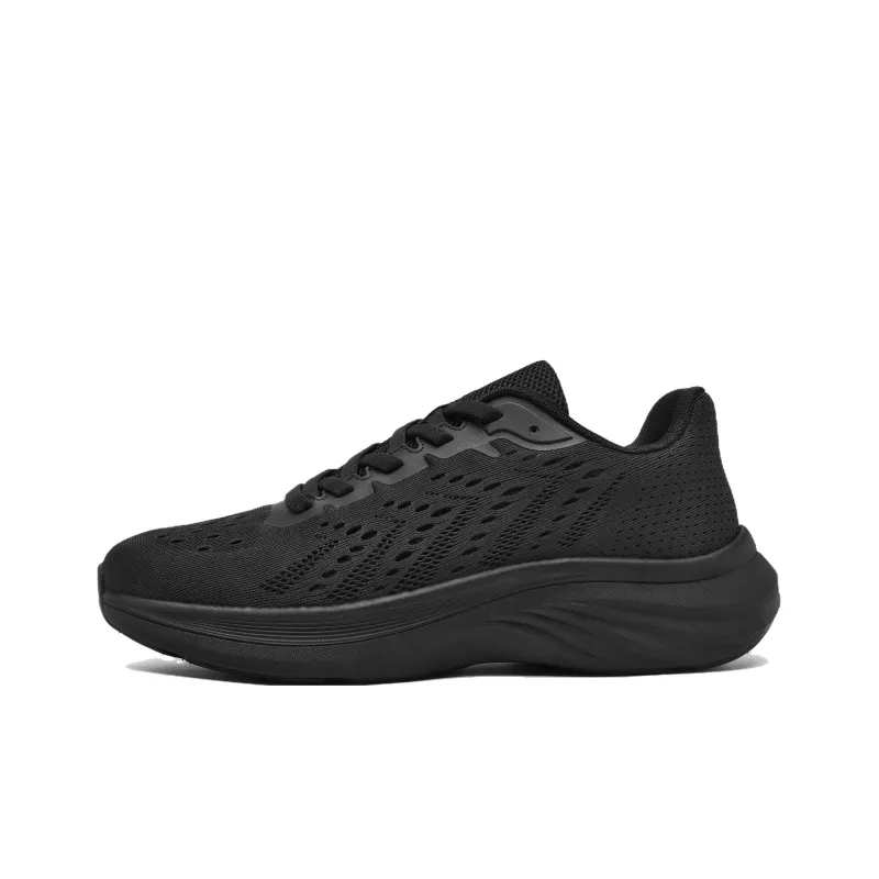 Shu Family Breathable Low-Top Running Shoes Men's Black-1