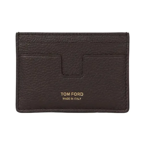 TOM FORD Calfskin Card Holder Card Holder Men's Brown