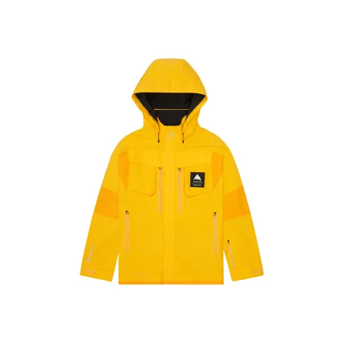 Randomevent X BURTON FW23 협업 브랜드 옐로우 남녀공용 스키복 상의