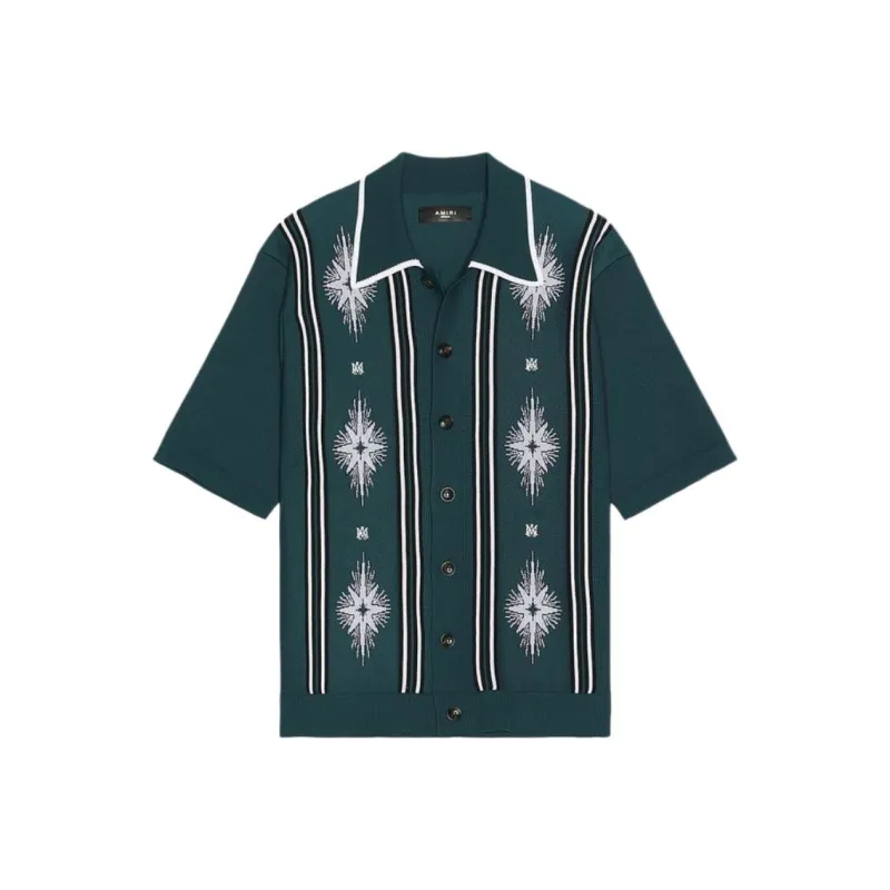 AMIRI Starburst Button Down Polo-0