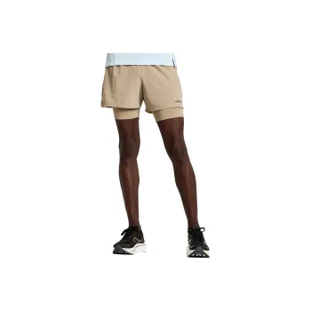 Saucony Outpace Casual Shorts Men Khaki