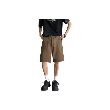 TIMD Denim Shorts Men Brown