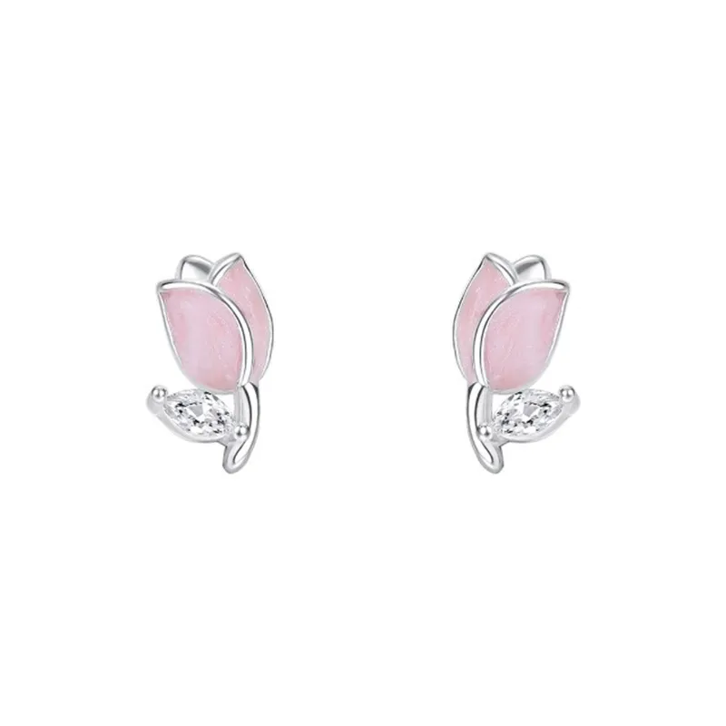 SECU 999 Fine Silver Stud Earrings Women's-0