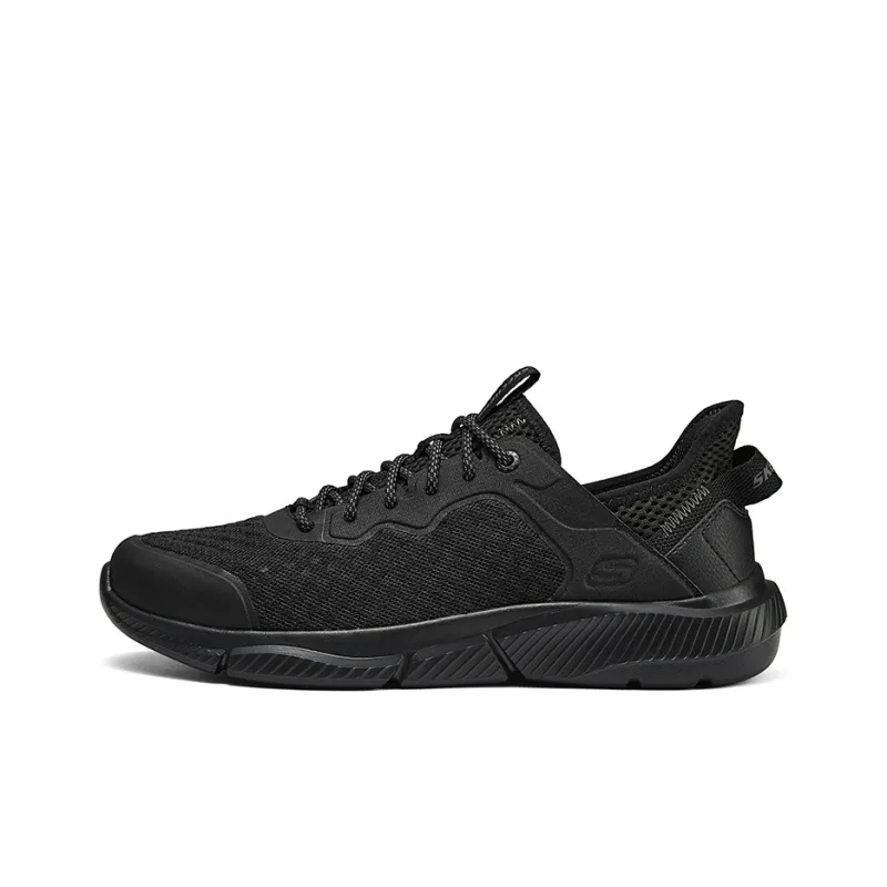 Skechers Slip Resistant Low Cut Running Shoes 'Black'-0