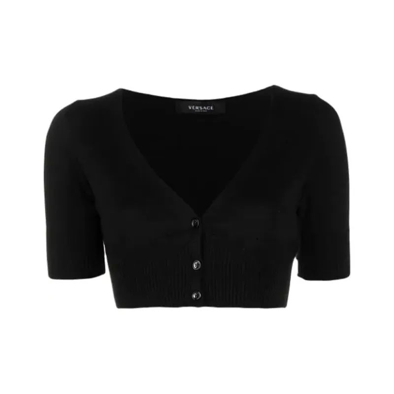 VERSACE Slim Fit Knitwear Women's Black-0