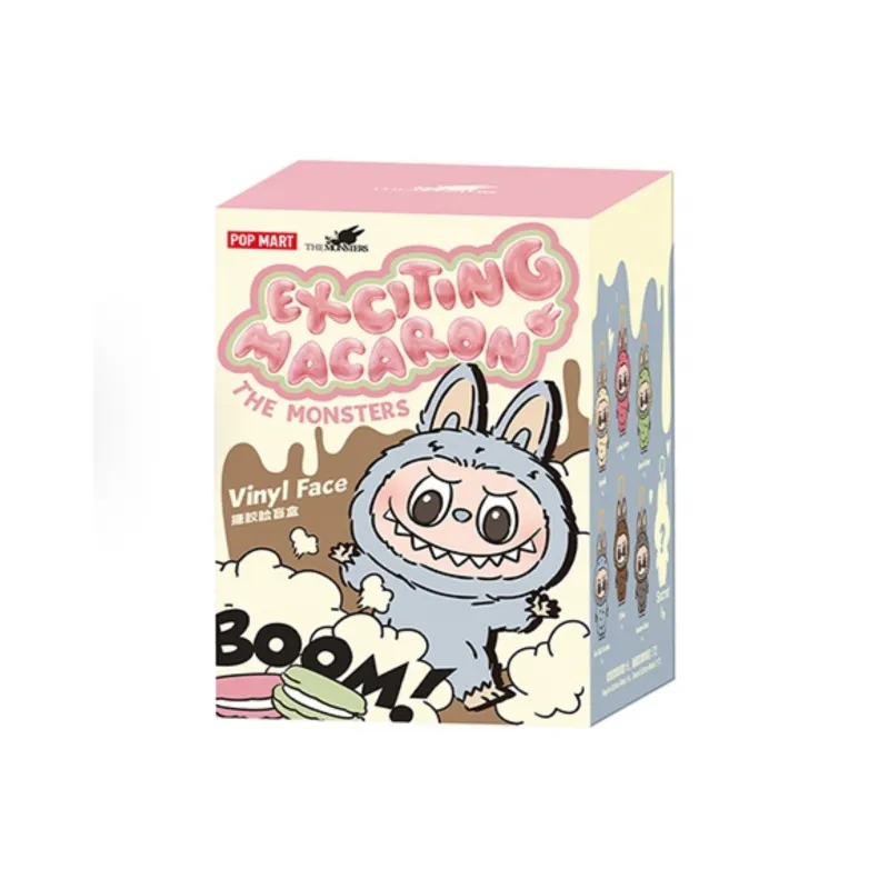 [Modified Doll] POP MART Labubu THE MONSTERS Heartbeat Macaron Collection London Morning Mist Hang Tag Box 17cm-23
