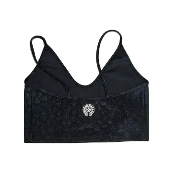 Chrome Hearts Cross Motif Cropped Tank Top 'Black'
