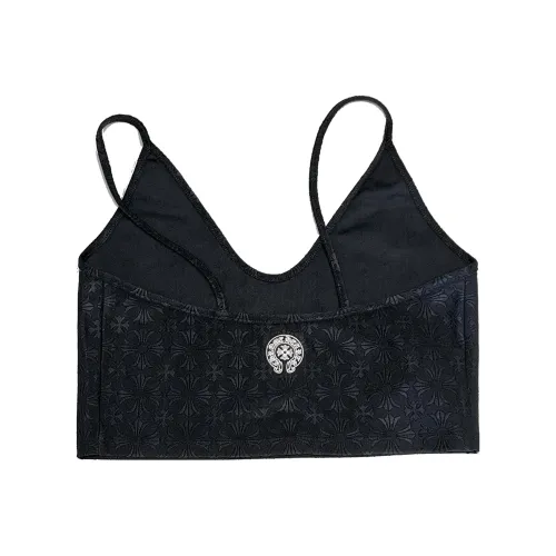 Chrome Hearts Cross Motif Cropped Tank Top 'Black'