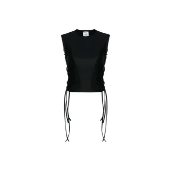 Vetements Laces Styling Tank Top 'Black'