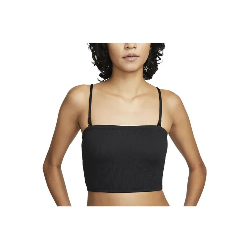 Nike Women's Bandeau Midkini Swim Top-0