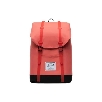 Herschel Polyester Backpack Unisex Rose Red & Black