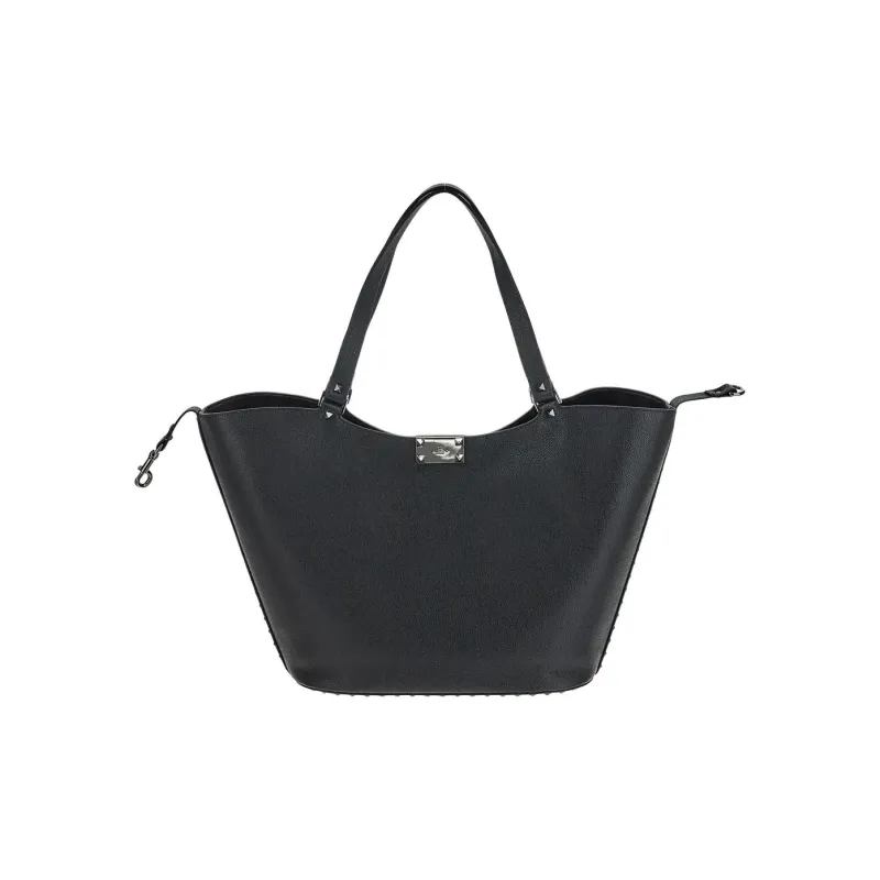 Valentino Rockstud Leather Handbag Women's Black-2