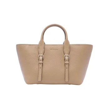 MICHAEL KORS Moore Calfskin Shoulder Bag, Crossbody Bag, Handbag Women's Light Camel