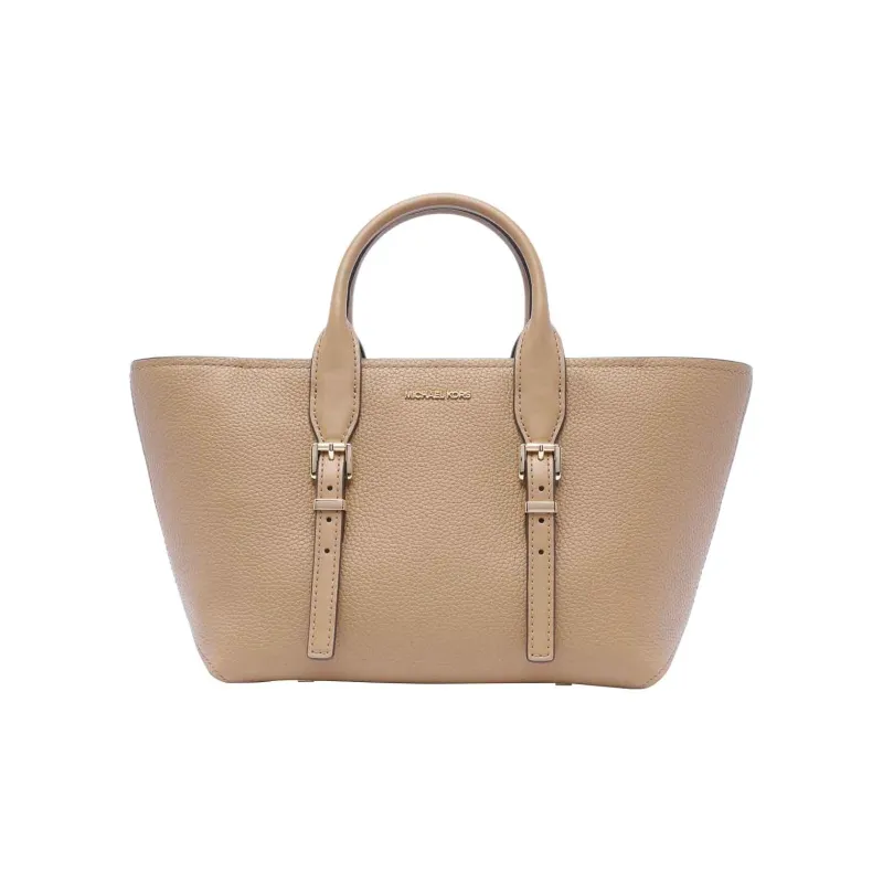 MICHAEL KORS Moore Calfskin Shoulder Bag, Crossbody Bag, Handbag Women's Light Camel-0