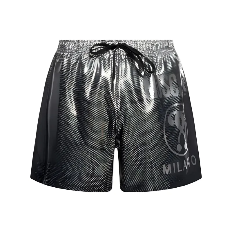 MOSCHINO Logo Printed Drawstring Swim Shorts-0