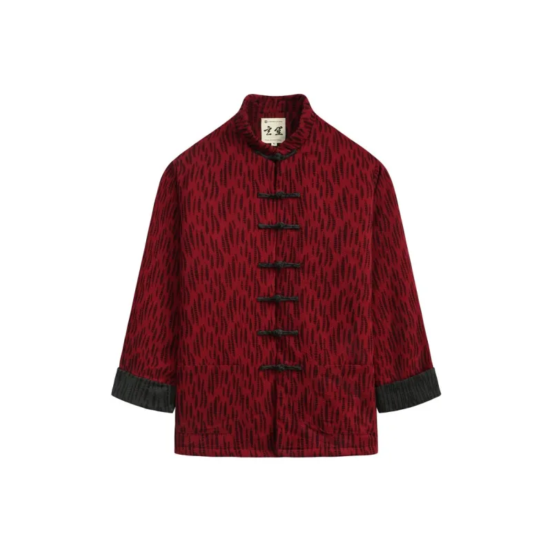 XUANSHENG Puffer Jacket Men's Burgundy-0