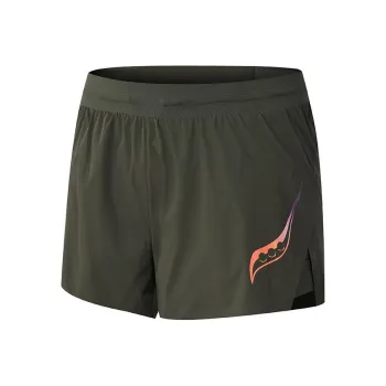 Saucony Casual Shorts Men's Withered Yellow Green