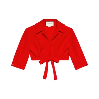 GUCCI Crop Tops Women's Red