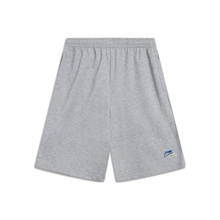 LiNing Sports Life Collection Casual Shorts Men's BC17 Heather Gray-0
