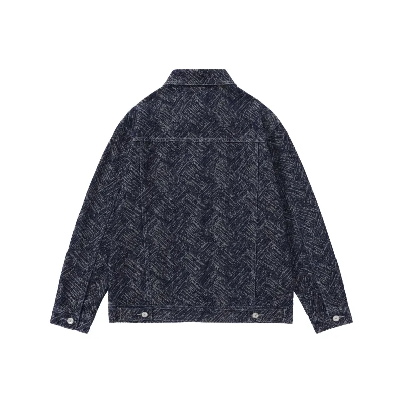 SANTASTIC Denim Jacket Men's Dark Blue-1