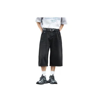 MKZA Denim Shorts Unisex Vintage Blue