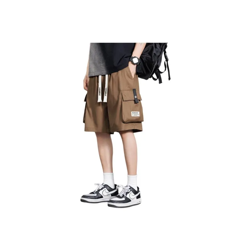 Caramella Cargo Shorts Unisex Black-13