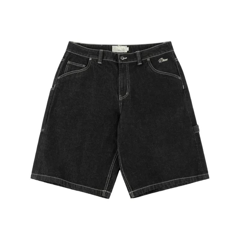 Dime MTL SS25 Denim Shorts Unisex Black-0