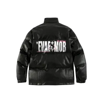 *EVAE+MOB Dreadlocks Model Skull Collection Puffer Jacket Unisex Klein Blue