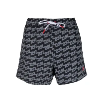 DIESEL Casual Shorts Men Black White